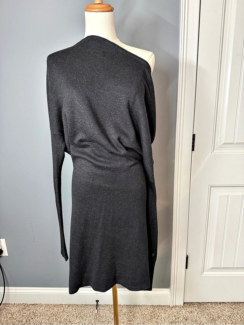 NWOT Lululemon Here for Serenity Wrap Cowl Neck Sweater in Charcoal